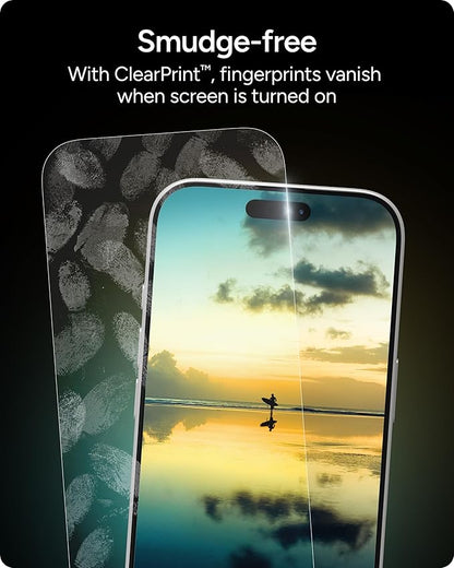 ZAGG Glass Elite Screen Protector for Apple iPhone 17e/ 16e/ 14/13/ 13 Pro - Advanced Impact and Scratch Protection, Anti-Fingerprint Technology, InvisibleShield, Easy to Install
