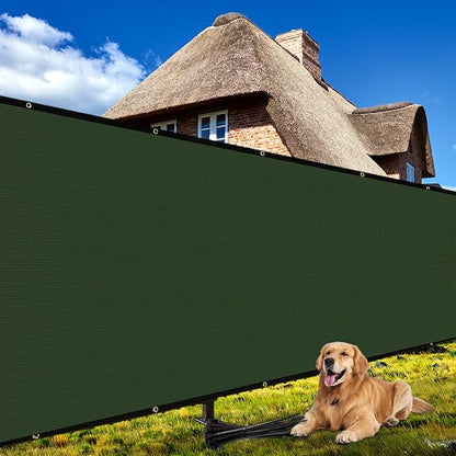 Shade&Beyond 6' X 50' Fence Privacy Screen Heavy Duty 170 GSM Fencing Mesh Shade Net Cover for Wall Garden Back Yard Outdoor Home Decoration, Green