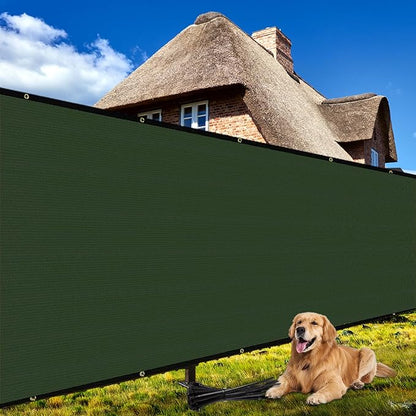 Shade&Beyond 3' X 16' Fence Privacy Screen Heavy Duty 170 GSM Fencing Mesh Shade Net Cover for Wall Garden Back Yard Outdoor Home Decoration, Green