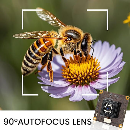 ELP 11MP 4K 30fps USB Camera Module for PC, 90 Wide Angle Webcam with IBIS Anti-Shake, Auto Focus, UVC USB2.0 for Live Streaming, Monitoring 3D Printer