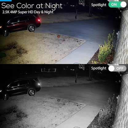 Kittyhok Home Solar Securiy Camera System | 4pcs Bullet & 2pcs PT Wireless Solar Security Camera Outdoor, Human Detection, Spotlight | 10CH NVR, 10'' IPS Monitor, Local Storage