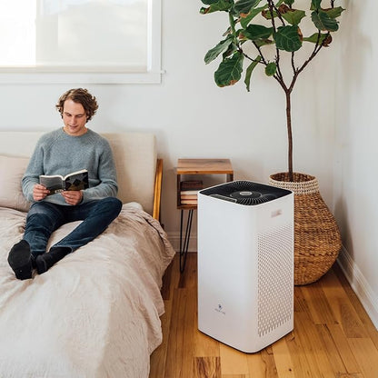 Medify MA-112 PRO Air Purifier with True HEPA H13 Filter | 5,948 ft² Extra Large Coverage in 1hr for Smoke, Wildfire, Odors, Pollution, Allergies, Pets | 99.97% Particle Removal 0.1-0.3 Microns