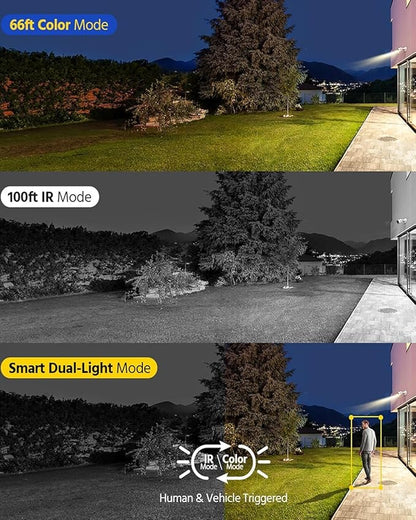 ANNKE 4K 8 Channel AI DVR Recorder with Human & Vehicle Detection, 8MP Home Security System and 4X 8MP UHD Outdoor Cameras, Work with Alexa, Smart Color Night Vision, IP67, 2TB Hard Drive Included