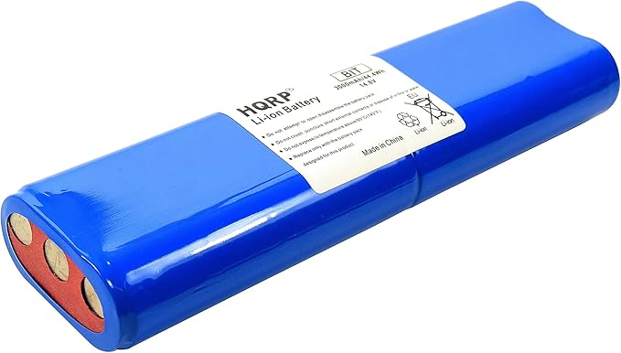 HQRP Battery Compatible with Bissell 1607381 SmartClean Robot Series 16051 1605 16052 16058 16059 1605A 1605R 1605W 1605C, 2142, 1974 19745 DIGIPRO Robotic Vacuum 14.8V 3000mAh