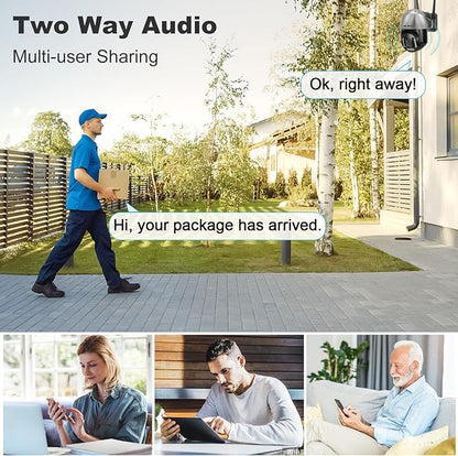 GENBOLT [DC&PoE] 4K WiFi Security Camera Outdoor, 8MP Floodlight Home Surveillance CCTV IP Camera with Color Night, Auto Cruise Tracking Human/Vehicle Detection Pan Tilt 4X Digital Zoom (2.4&5GHz)