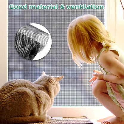 Pet Proof Window Screen Replacement Mesh, 39“ x 100" Rolled Packing Upgraded Thicken Charcoal Screen Door Mesh DIY for Sliding Pet Screen Door Repair and Porch, Patio