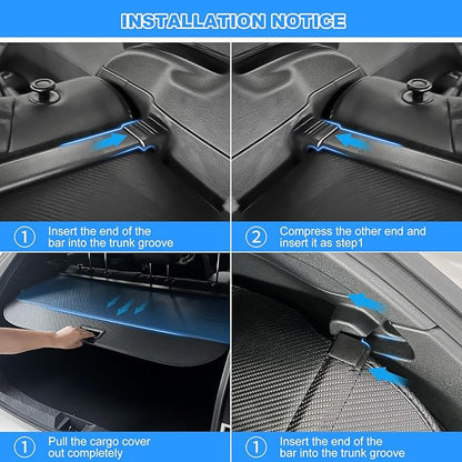AUXKO Retractable Cargo Cover for 2026-2024 Subaru Crosstrek, Trunk Cargo Cover Luggage Security Shade Cover for Subaru Crosstrek 2025 Shielding Shade Anti-Peeping Luggage Privacy Screen, Carbon Fiber