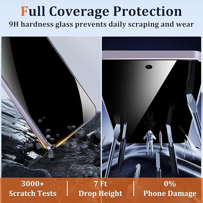 Asstar [2 Pack Privacy Screen Protector for Samsung Galaxy A37 5G, 9H Tempered Glass Privacy Samsung Galaxy A37 5G Privacy Screen Protector,Anti-Scratch Case Friendly Easy Install Accessories