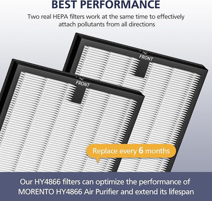 HY4866 Replacement Filters for MORENTO HY4866, WESTHEY HY4866 Air Purifier