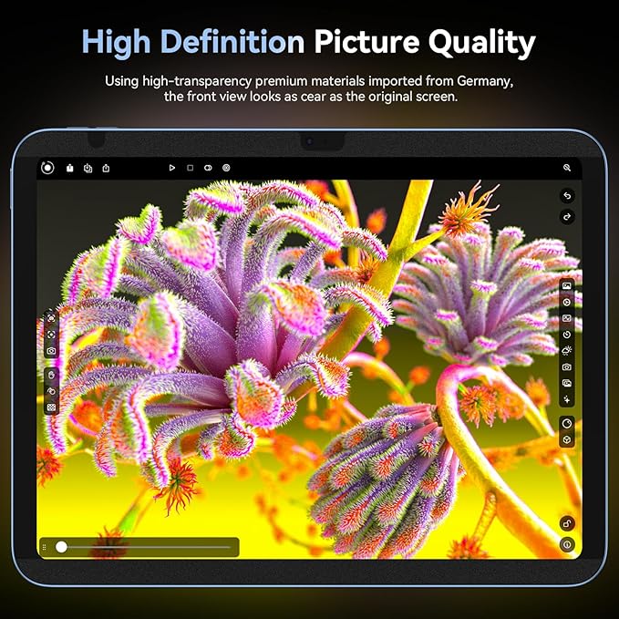 360° Magnetic Privacy Screen for iPad 10th Gen 2022 10.9 Inch & iPad 11th Gen A16 2025 11in, 4 Way Privacy Removable Anti Glare Blue Light Filter Shield Film Anti Spy Protector