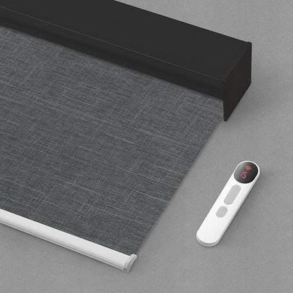 Bringnox Motorized Blinds with Remote,100% Blackout Smart Roller Blinds Compatible with Google Home and Alexa Via HUB,and Motorized Window Blinds Customized