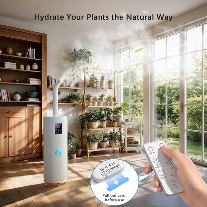 Humidifiers for Large Room Home Bedroom 2000 sq.ft. 17L/4.5Gal Large Humidifier with Extension Tube & 4 Speed Mist,Top Fill Wholehouse Humidifier with 360°Nozzle for Plant Office Commercial Greenhouse