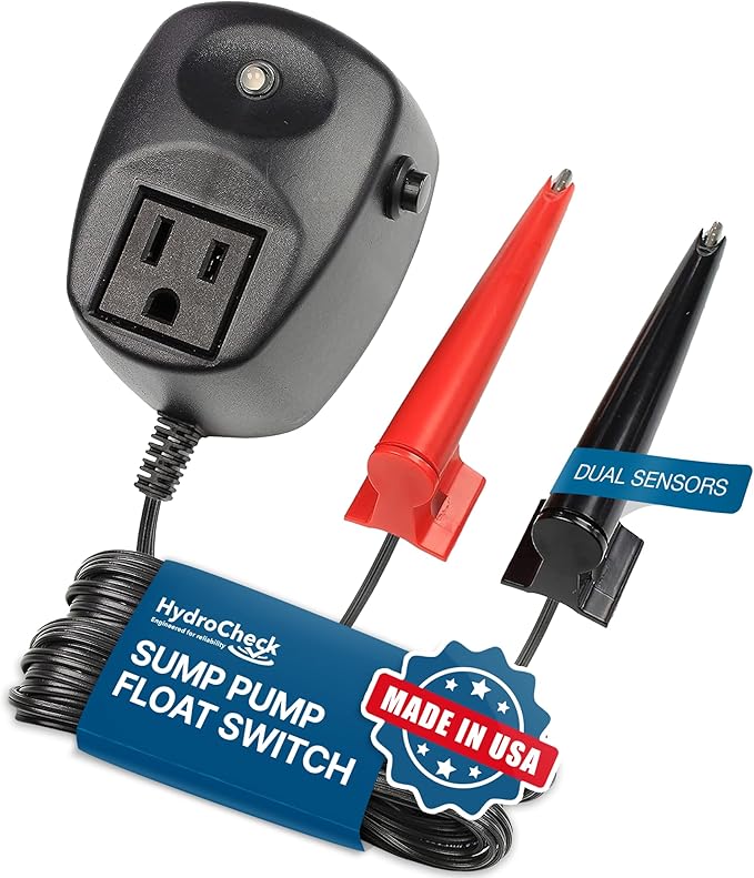HC6000v2 Sump Pump Float Switch: Hi-Lo Dual Sensors with Built-in Alarms | Energy-Saving, Maintenance-Free Solution to Prevent Flooding in Basements & Pools | USA-Made Reliability