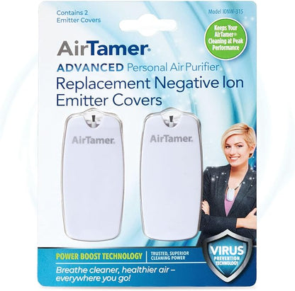AirTamer Advanced Personal Air Purifier Replacement Negative Ion Emitter Covers - Made for AirTamer Model A315W (White, 2-pack)