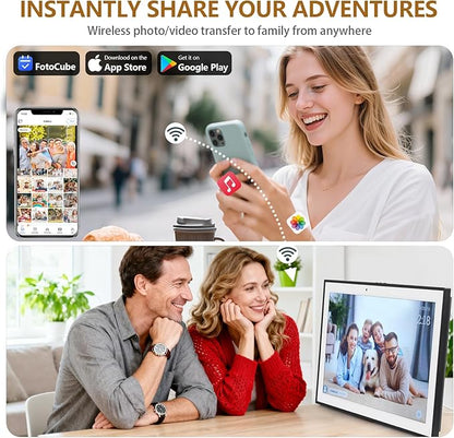 15.6 Inch Digital Calendar Wall Touch Screen Chore Chart, HD Electronic Smart Family Calendar Interactive Display Calendar and Cloud Photo, Gifts for Women Men Kids, Gifts for Mom Dad