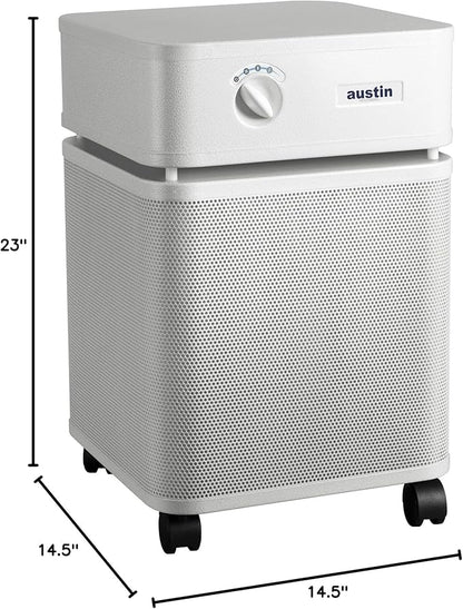 Austin Air HealthMate Plus Air Purifier - Advanced 4- Stage Filtration Air Purifiers For Home with Activated Carbon & Zeolite - Ideal as Air Purifiers for Bedroom or Large room, Model B450 Sandstone
