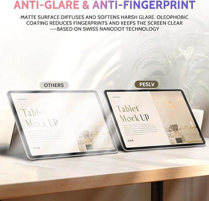 Peslv 2 Pack Like Paper Screen Protector for iPad 10th 2022 10.9" & iPad 11th A16 2025 11", Matte Anti Glare PET Film/Blue Light Filter Eye Protection Cover/Drawing & Writing Feel Like on Paper
