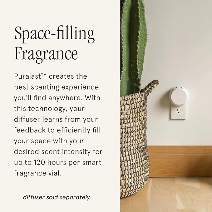 Pura and Allos - Fragrance Refill for Smart Home Air Diffusers - Aromatherapy Scents for Home - up to 120-Hours of Premium Fragrance per Vial - 2 Pack - Cardamon Vanilla (Sleep)