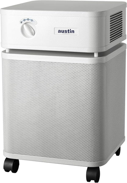 Austin Air HealthMate Plus Air Purifier - Advanced 4- Stage Filtration Air Purifiers For Home with Activated Carbon & Zeolite - Ideal as Air Purifiers for Bedroom or Large room, Model B450 Sandstone