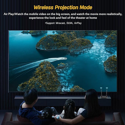 Wireless HDMI Transmitter and Receiver 4K Kit, Full HD 4K Wireless Presentation Equipment HDMI Adapter, Plug and Play Streaming Media. Laptop, Dongle, PC, Smart Phone to HDTV/Projector 165FT/50M
