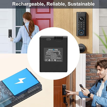 Security Rechargeable Battery for eufy S330 S230 S220 E330 Video Smart Lock 3-in-1 and Smart Drop, 10500mAh Li-ion Replacement Battery Compatible with eufy S330
