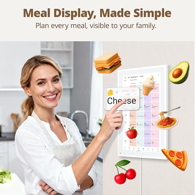 Dragon Touch 15.6" Digital Calendar Chore Chart – 1080P Full HD Interactive Touchscreen, Smart Family Planner, Hearth Display Digital Calendar Wall & Desk Mountable for Seamless Scheduling | Interactive Touchscreen,Picture Frame Smart Family Planner, H...