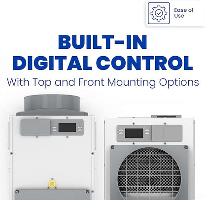 AprilAire E080 Pro 80-Pint Whole-House Dehumidifier, Energy Star Certified, Commercial-Grade for Basement, Crawlspace or Whole House up to 4,400 sq. ft.