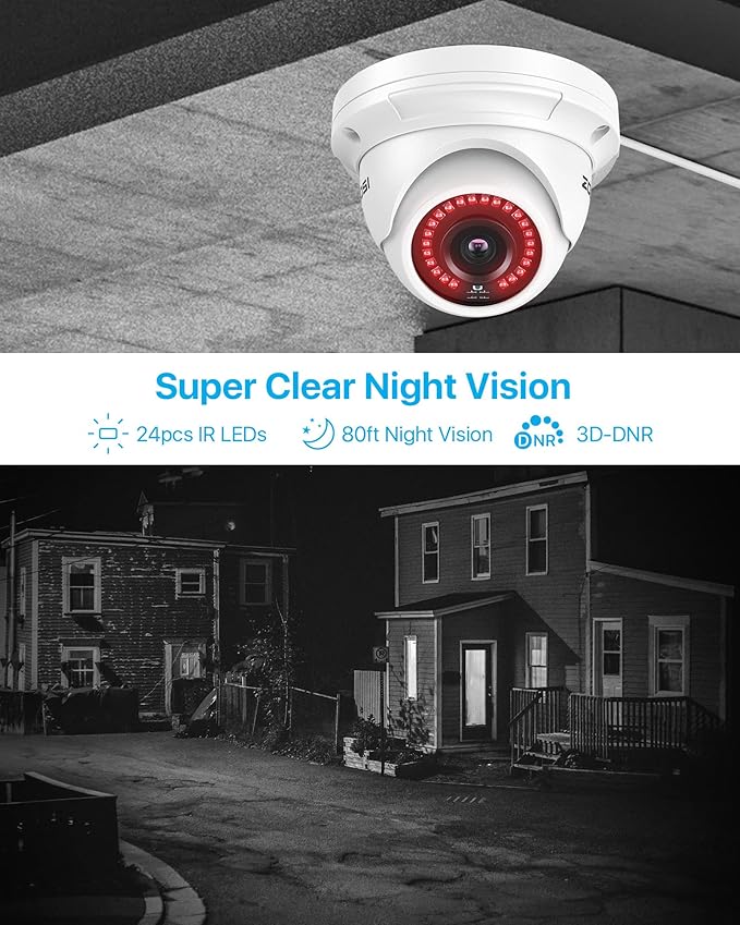 ZOSI 16Channel 4K POE Security Camera System, 16 x 5MP CCTV Metal Dome Camera Outdoor Indoor, 80FT Night Vision, Motion Alert, H.265+ 8MP 16CH NVR with 4TB HDD for Home Business 24/7 Recording