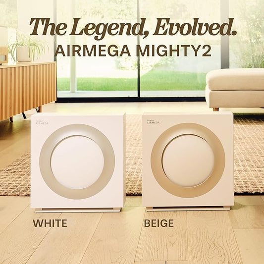 COWAY Airmega Mighty2 Air Purifier, Next Gen of AP-1512HH, for Large Room & Home Cleans up to 1,800 ft², IEST certified HEPA and Active Carbon for Allergies, Smoke, Dust, Pets & Mold, AP-1512N(BG)
