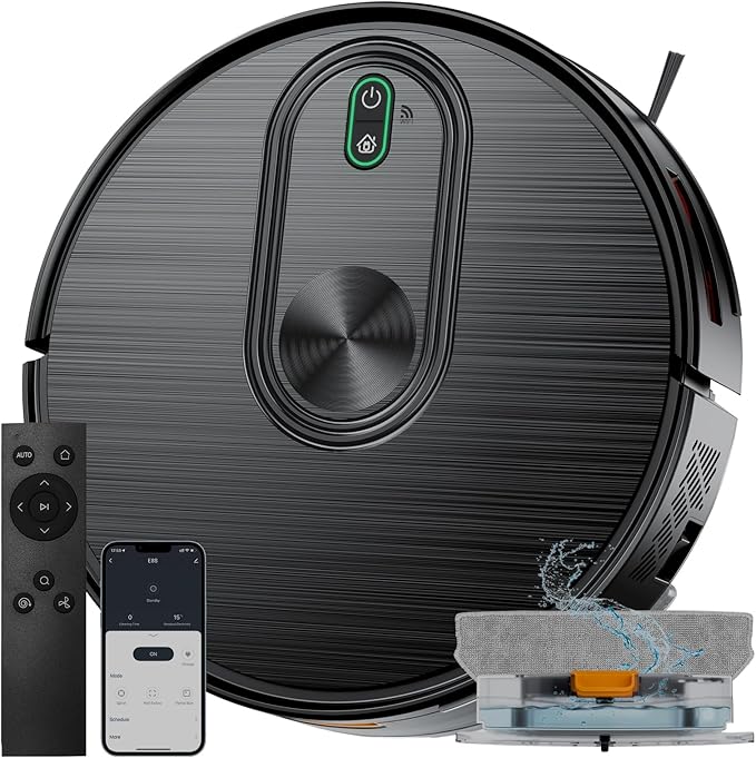 Robot Vacuum and Mop Combo, E8S Robot mop, Smart Control & Voice Command‌, PHS