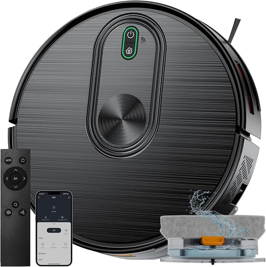 Robot Vacuum and Mop Combo, E8S Robot mop, Smart Control & Voice Command‌, PHS