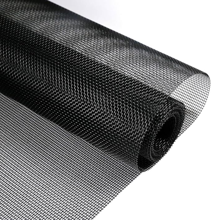 Pet Proof Window Screen Replacement Mesh, 39“ x 100" Rolled Packing Upgraded Thicken Charcoal Screen Door Mesh DIY for Sliding Pet Screen Door Repair and Porch, Patio