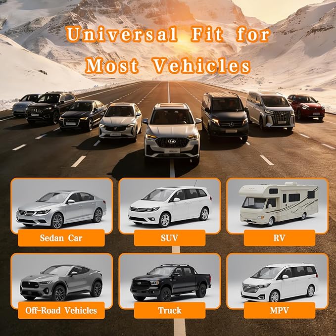 Tire Pressure Monitoring System with Magsafe Car Mount, Solar and USB Charger Tire Pressure Monitor with 4 External Sensors & 6 Alarm Modes, Real-time Wireless TPMS for Car Sedan SUV Pickup