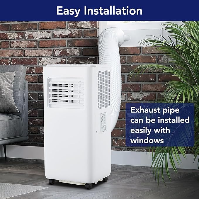GarveeLife Portable Air Conditioner,10,000 BTU for Rooms up to 450 Sq.Ft., Smart Compact AC Unit with Cooling, Dehumidifier, Fan, Remote Control and Window Kit, White