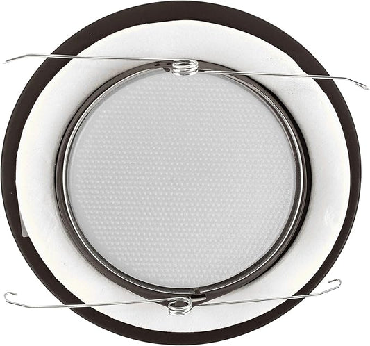 NICOR Lighting 6 inch Oil-Rubbed Bronze Recessed Shower Trim with Albalite Lens (17505OB)