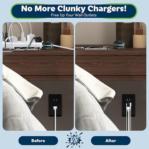 TOPGREENER 2-Port USB Outlet, Type C USB Wall Charger Outlet, Black,2 Pack | 4.2A USB Receptacle with Type A&C Ports, 15 Amp Tamper Resistant Receptacle Plug, Wall Plate Included,UL Listed,TU21536AC-BK