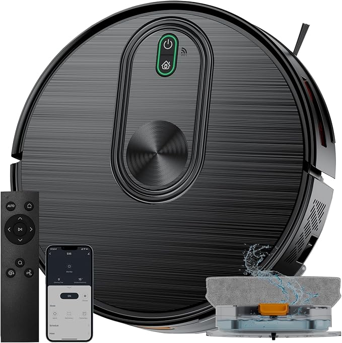 2 in 1 Robotic Vacuum with Gyro Inertial Navigation, Side Switch, CGW