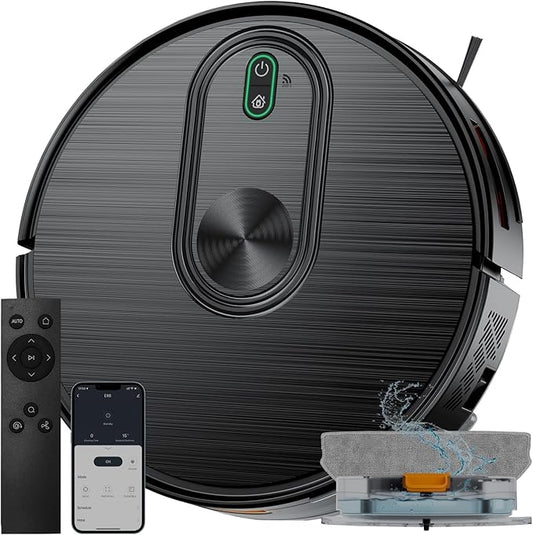 2 in 1 Robotic Vacuum with Gyro Inertial Navigation, Side Switch, CGW