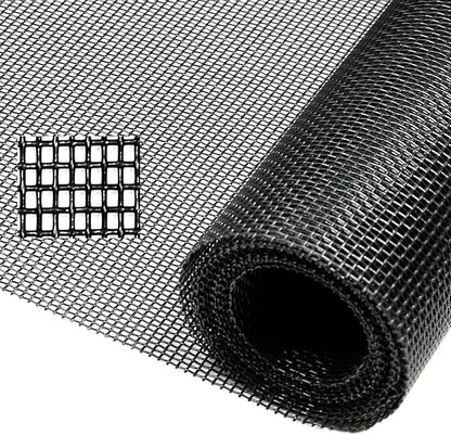 Tooltriz Pet Proof Window Screen Replacement, 39 inch W x 100 inch L, Upgraded Thicken Charcoal Mesh for Sliding Pet Screen Door Repair - Screen Door Protector for Dogs Patio Screen mesh