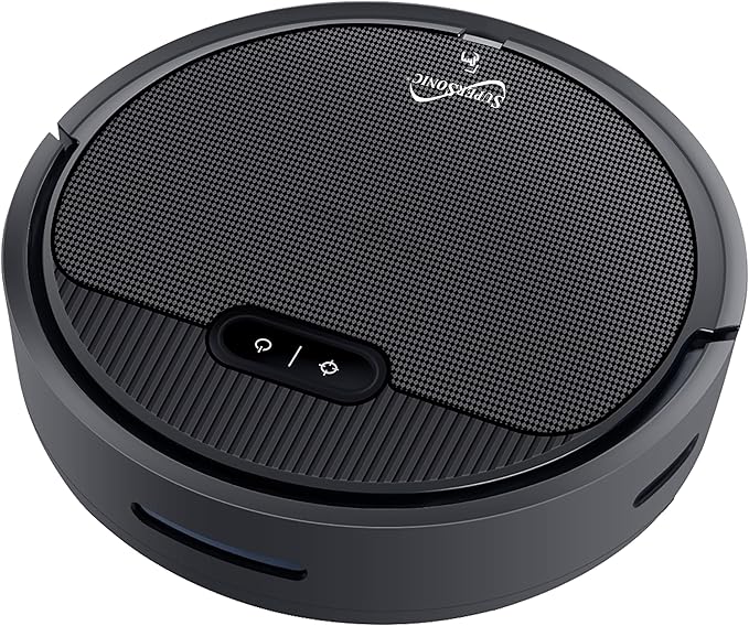 Supersonic SC-830SV Smart Robot Vacuum with Gyroscope Technology, WiFi & App Control, Alexa Compatibility, Quiet Clean, Multiple Modes, Anti-Collision, Ultra-Quiet Operation, HEPA Filter