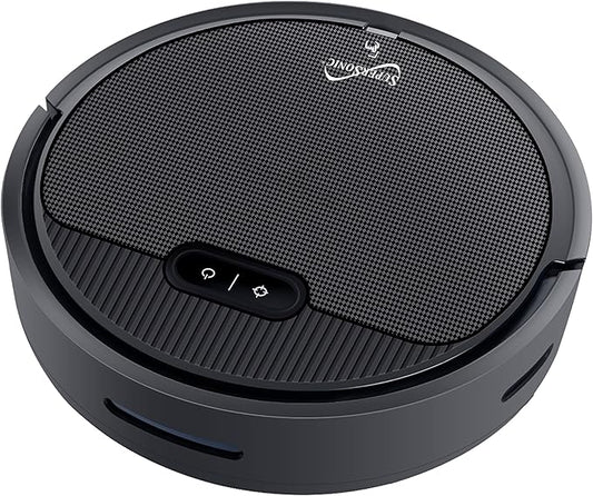 Supersonic SC-830SV Smart Robot Vacuum with Gyroscope Technology, WiFi & App Control, Alexa Compatibility, Quiet Clean, Multiple Modes, Anti-Collision, Ultra-Quiet Operation, HEPA Filter