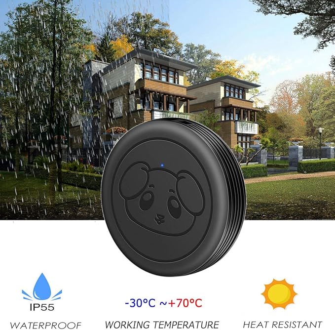 Dog Door Bell Wireless Doggie Doorbells for Potty Training with Waterproof Touch Button Dog Bells Included 2 Receivers and 4 Transmitters, Black
