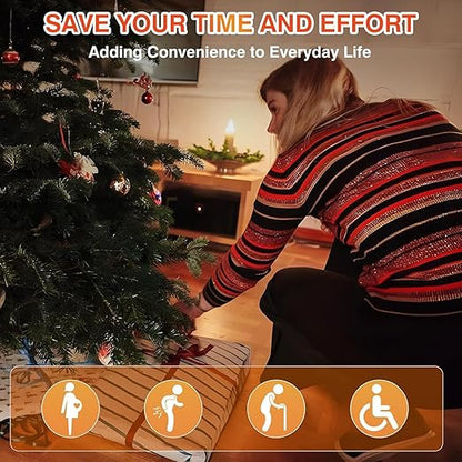 Remote Control Outlet for Christmas Tree Lights, Gingerbread Man Wireless Remote Switch, Christmas Tree Remote Control with Built-in Music Feature, 100Ft Range