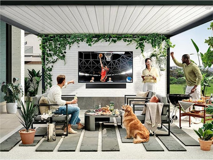 SAMSUNG 55-Inch Class Neo QLED 4K The Terrace Partial Sun, Quantum HDR+ (QN55LST7DAFXZA, 2024 Model) + SAMSUNG 55-Inch The Terrace Outdoor Smart TV Dust Cover with Protective Lining, VG-SDCC55G