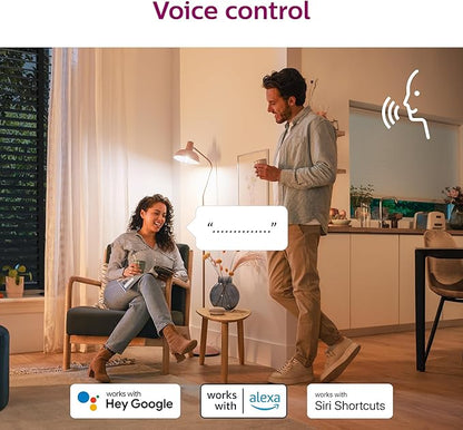 Philips Smart 100W A21 Daylight LED Bulb 4-Pack - E26- Indoor - Connects to Your Existing Wi-Fi - Control with Voice or App - Powered by WiZ Connected