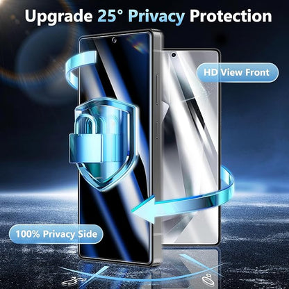 2 Pack for Samsung Galaxy S24 Ultra Privacy Screen Protector Tempered Glass, Anti-Spy, Full Coverage, S24 Ultra Accessories, Case Friendly, Easy Installation