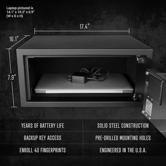 Verifi Smart Safe S5800 Biometric Safe with FBI Certified Fingerprint Sensor