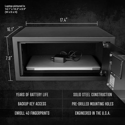Verifi Smart Safe S5800 Biometric Safe with FBI Certified Fingerprint Sensor