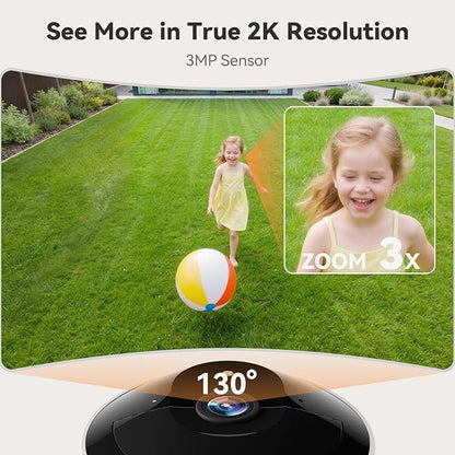 Dzees Magnetic Security Cameras Wireless Outdoor,2K AI Cameras for Home Security, Battery Powered, 1Min Install, 2-Way Audio,IR Color Night Vision, Cloud & SD Card Storage, Outside Indoor Surveillance