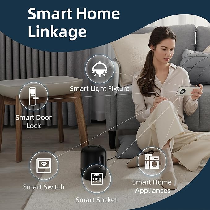 TUYA Smart Lock WiFi Gateway, G2 Hub for Smart Door Lock, Simple Installation Remote Control Zigbee Bridge & Bluetooth to WiFi Gateway for Tuya Devices